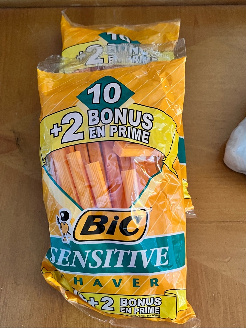 BIC Sensitive Men's Disposable Razors 2 Packs of 12